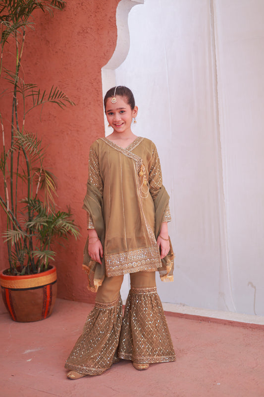 Copper Brown Gharara-KG 014