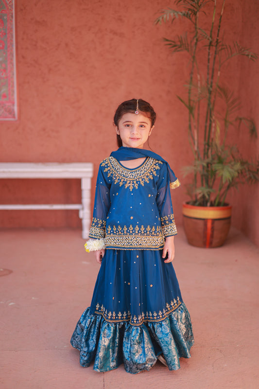 Blue Lehenga-KL 003