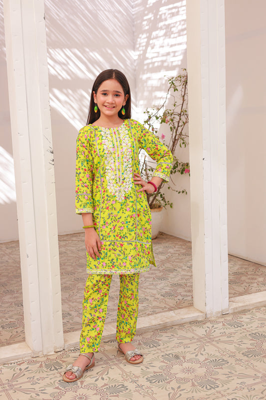 Lemon And Green 2pcs Suit-KST 008