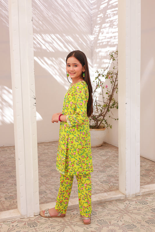 Lemon And Green 2pcs Suit-KST 008